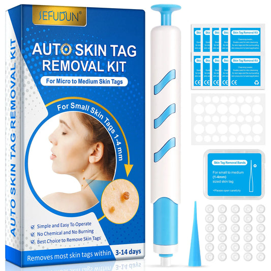 3 In1 Painless Auto Skin Tag Mole Wart Removal Kit Cleaning Tool Care Body Wart Dot Treatment for 1-4Mm Beauty Health Hot Sale